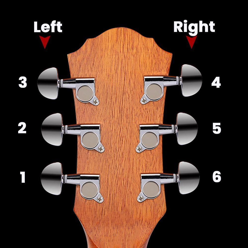 6PCS Zinc Alloy Guitar Tuning Pegs 3L3R Lock String Tuning Pegs Guitar Tuning Machine Head