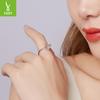 Pink Bow Open Ring For Girlfriend, Sweet And Romantic S925 Sterling Silver Ring Jewelry.