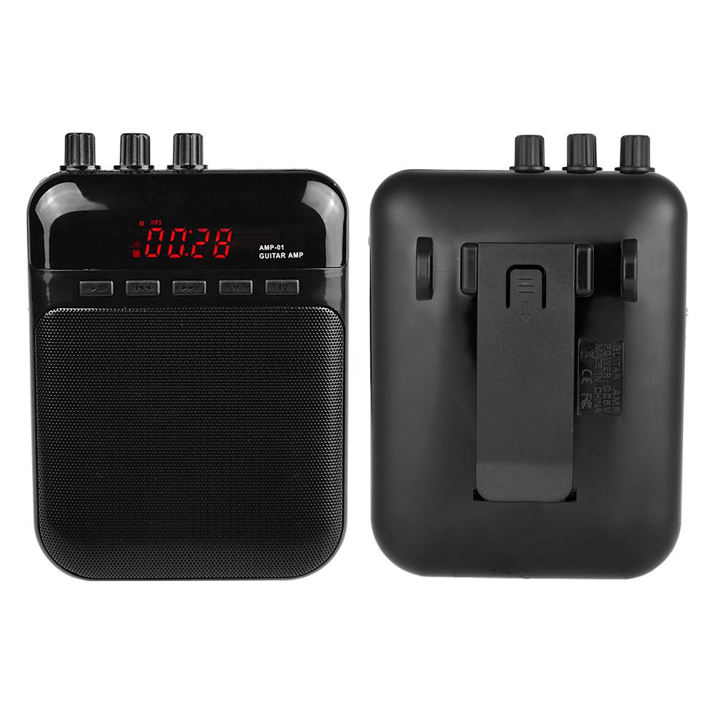 

AMP-01 5 Вт Гитарный усилитель, рекордер, динамик, слот для карты TF, компактный портативный многофункциональный