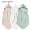 2 Pack 35*35inch Baby Bath Hooded Towels 100% Muslin Cotton Newborn Baby Bath Towel with Hood for Babies Infant Toddler and Kids
