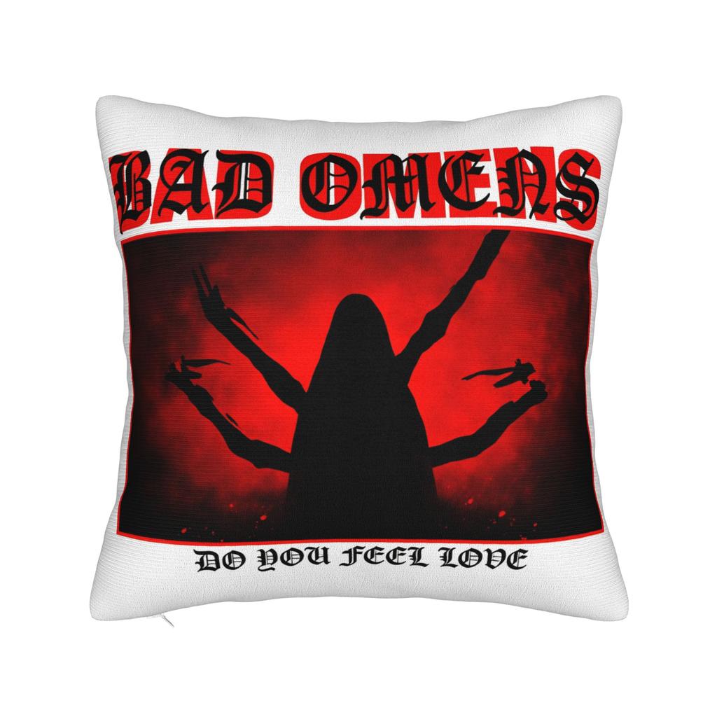 Bads Omensss Do You Feel Love Tour Pillowcases Funny Pillow Case For Living Room Sofa Square Pillow Cover