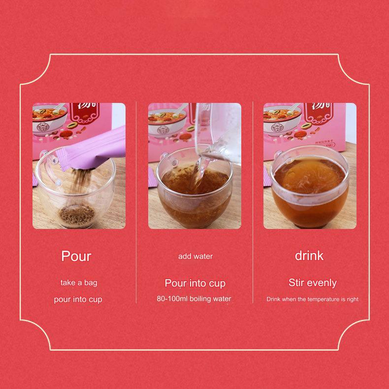 Tè allo Zenzero con Datteri Rossi, Bacche di Goji e Fagioli Rossi TongRenTang 150g