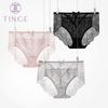 TINGE Women's Lace Seamless Briefs