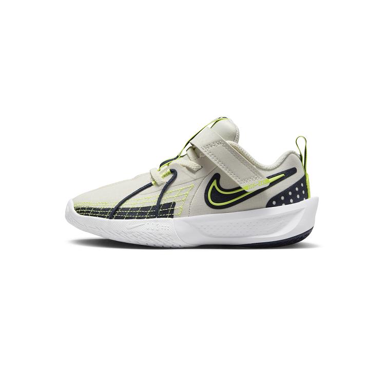 Nike GT Cut 3 PS Phantom Light Lemon Twist Kids Sneakers Cream Obsidian White FD7034-005
