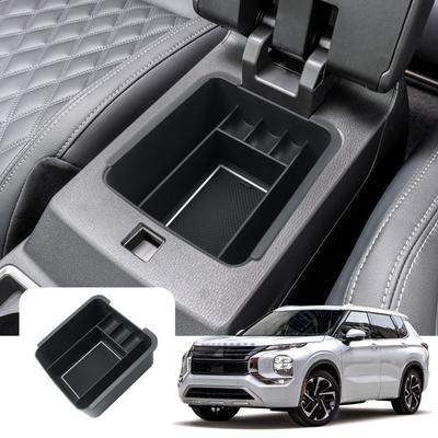 LFOTPP Car Central Storage Box for Outlander PHEV GN0W  2022 Non-slip Rubber Armrest Storage Box Auto Interior