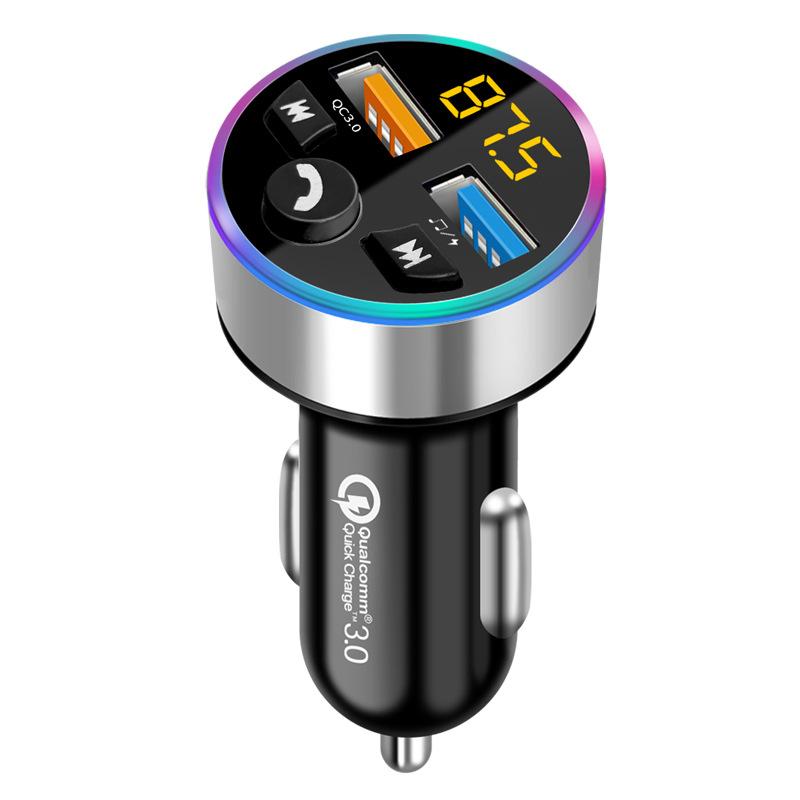 Neuer Stil 3.1A Dual USB Auto MP3 Player Auto FM Bluetooth Empfänger QC3.0 Zigarettenanzünder Schnellladung Autoladegerät Netzteil
