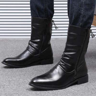 Mode Winter Herren Chelsea Boots Samt High Top Knöchel Kleiderschuhe Herren Timberland Stiefel Abriebfeste Motorradstiefel Botas De Hombre