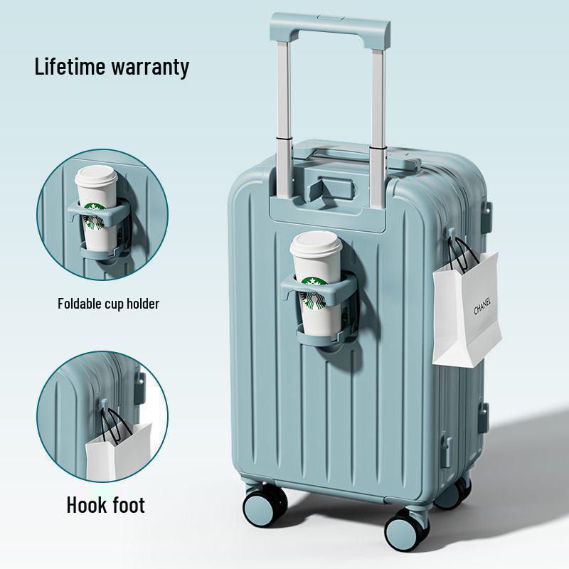 Stylish Lightweight Durable Suitcase with Combination Lock for Women, Men, and Students