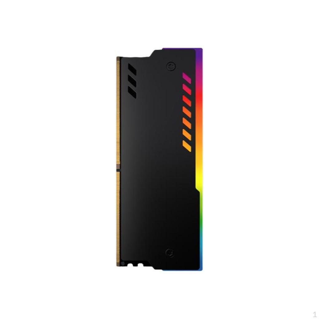 RGB memory heatsink, aluminum alloy, 5V ARGB, compatible with desktop DDR2/3/4/5 Black other