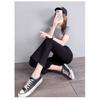 Women's High Waist Retro Slit Micro Flare Cropped Jeans
