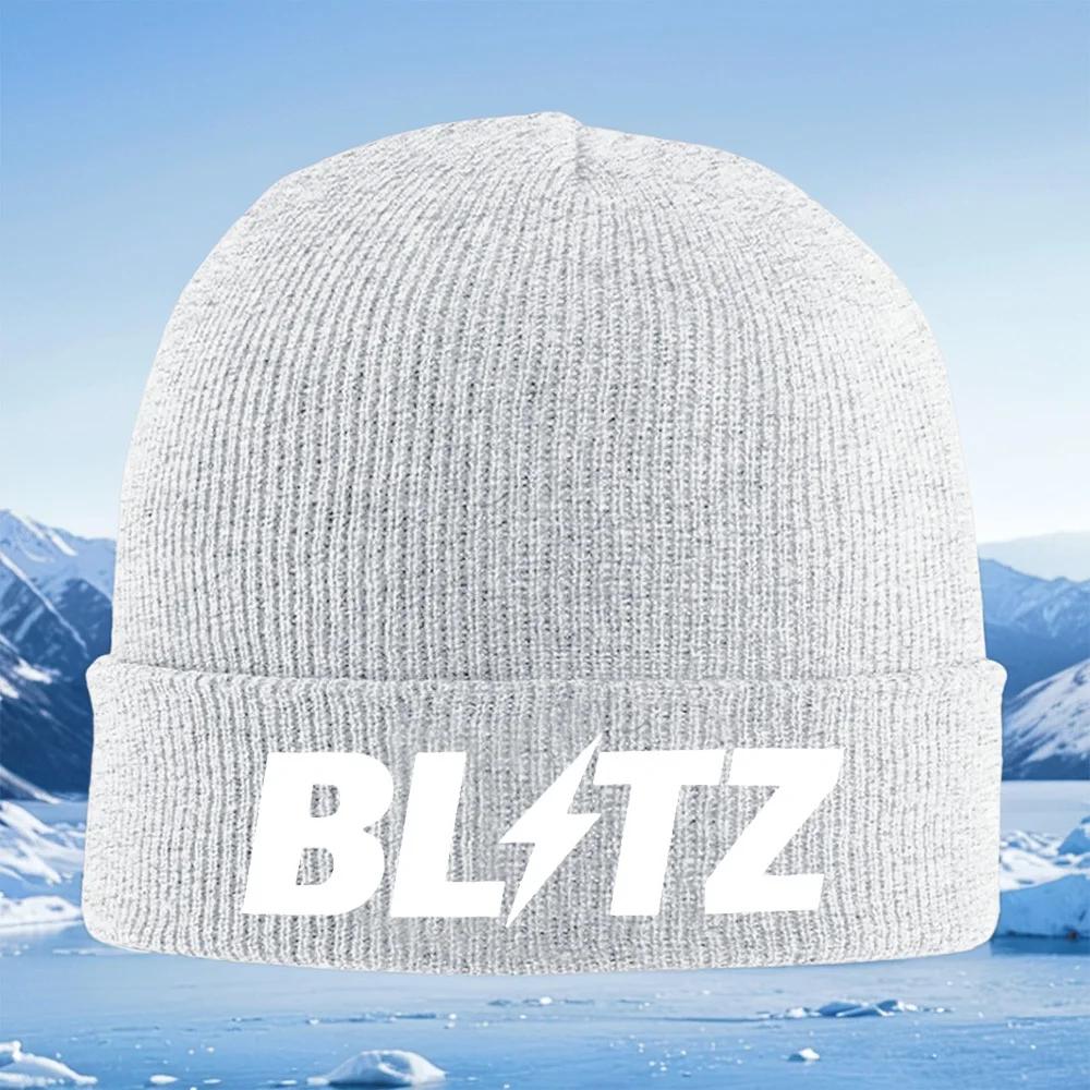 BLITZ lightning bold design Knitted Hat Unisex Women Unisex Beanie Pullover Cap Winter Thermal Warm Christmas Outdoor Cycling Hikin