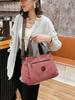 Retro casual women's bag canvas women's hand-held shoulder messenger bag women's large-capacity multi-compartment canvas bag
