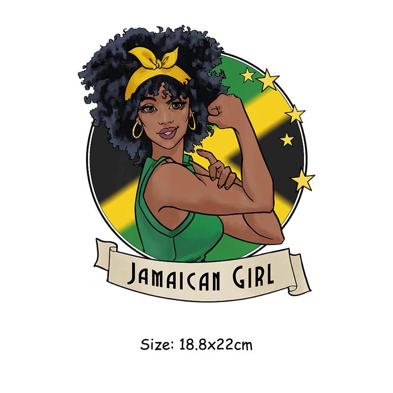 Juneteenth 1865 Sticker Patch For Clothes July 4th Black Girl Free 1776 DIY Heat Transfer Clothes Stickers Iron On Thermal Patch