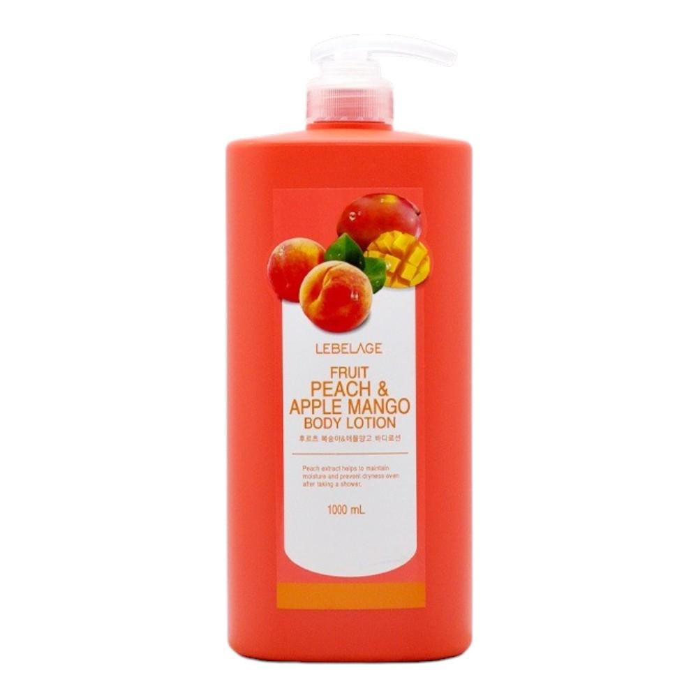 Lebelage Fruit Peach & Apple Mango Body Lotion Hydrating & Smoothing 1000ml