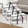 2Pcs Large Capacity Transparent Storage Bag Double Zipper Moving Luggage Bags  Travel