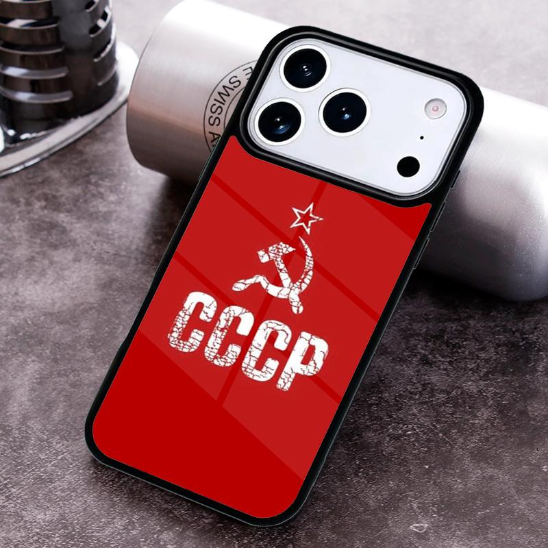 Vintage USSR CCCP Phone Case For iPhone 17,16e,15,14,13,12,11,Mini,Pro,MAX soft Silicone Cover