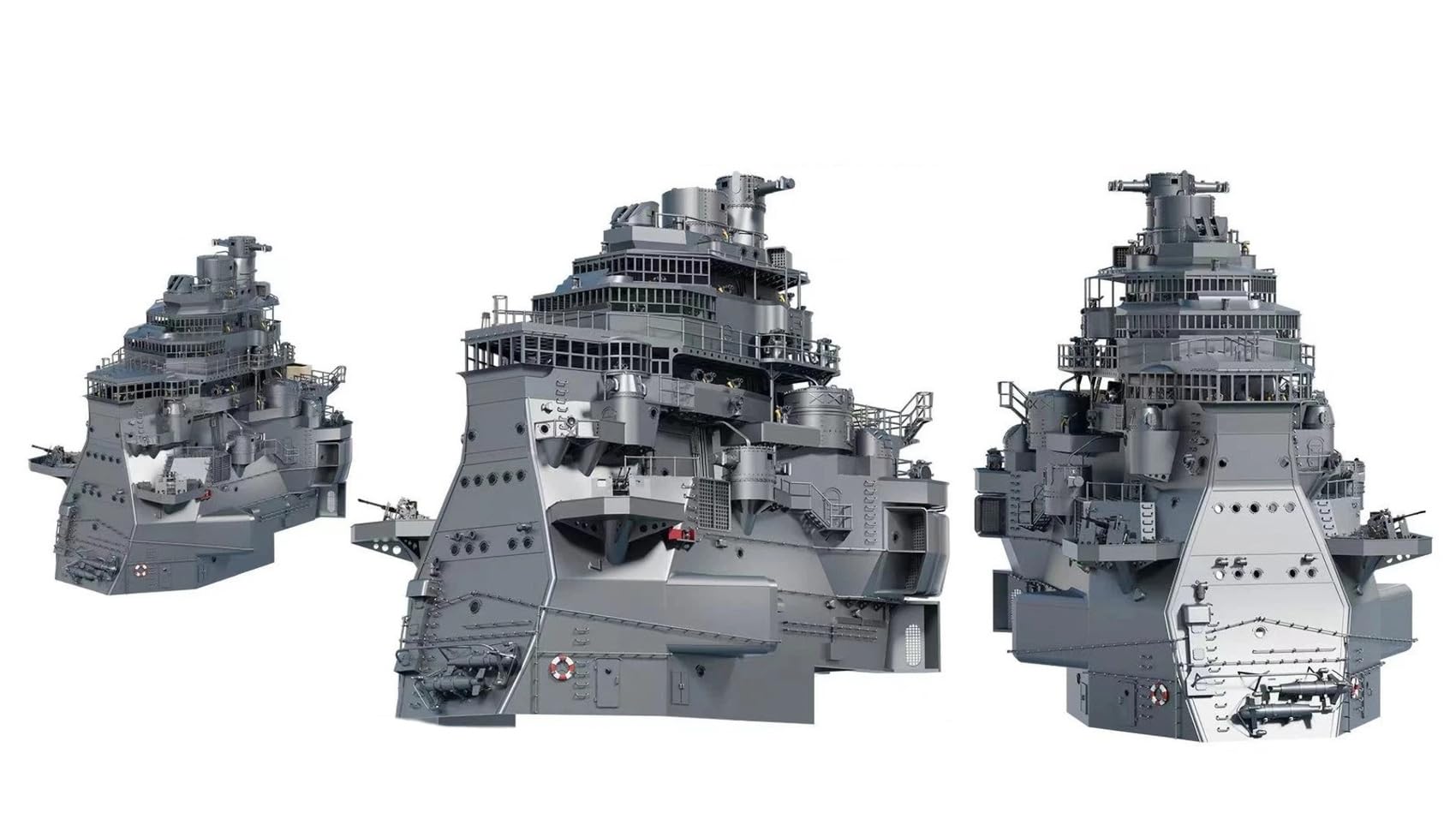 

Bunker Studio Imperial Japanese Navy Chokai Bridge Set Battle of the Solomon Plastic Model Kit Parts BST IJN35137S 1/350 (1942) (First Islands) (Ship)