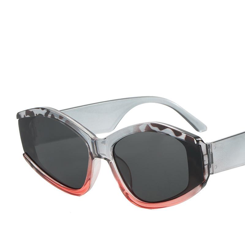 New Fashion Sunglasses Women Shaped Large Frame Decorative Sun Glasses Men Colorful Trendy Full Frame Sungnies Uv400