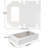 10/20pcs Gift Packaging Kraft Paper Box Transparent Open Window Desserts Box New Pastry Box  Wedding