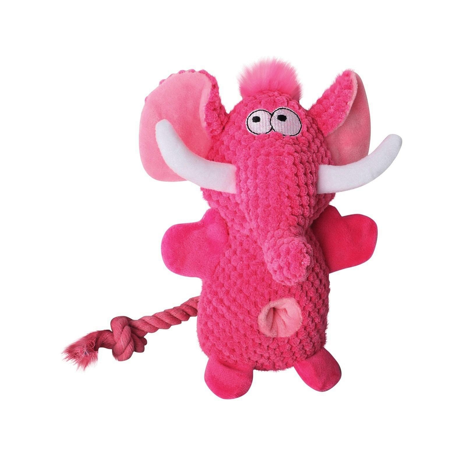 

Игрушка для питомца слон пищащий звук плюшевая игрушка для собаки One Size розовый