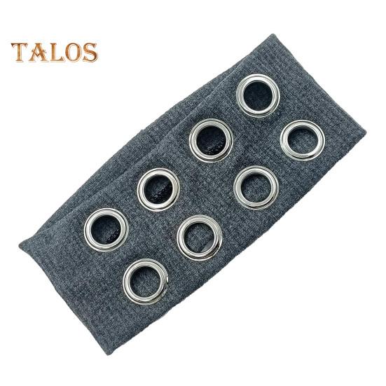 

Women Hair Band Hollow Design Metal Elements Soft Breathable Hair Rope Sports Yoga Party Women Hair Accessories серый