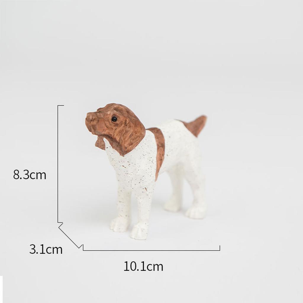 Hand-Carved Wooden Animal Statue Animals Figures Portable Animal Crafts Home Decoration for Table Bookshelf Fireplace Decor