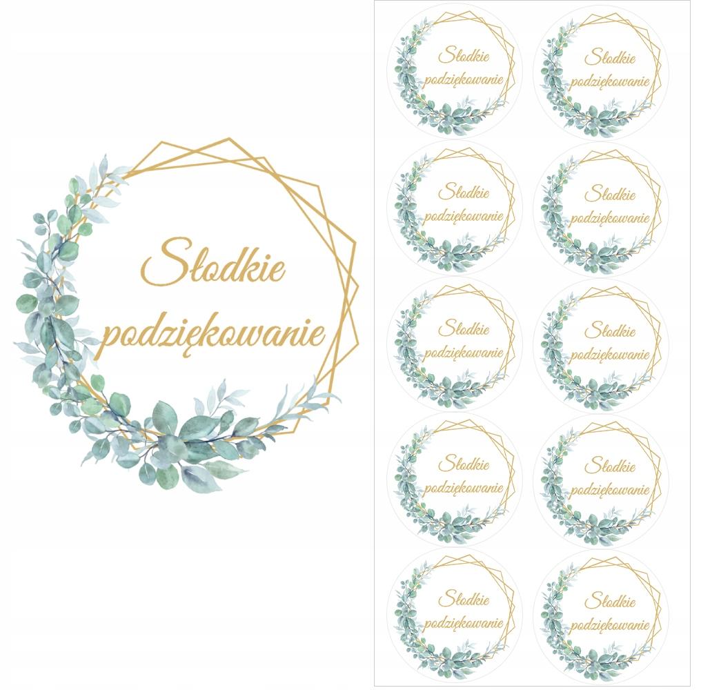 Sweet Boxes Thank You For Guests Eucalyptus Communion Wedding 10 Pcs