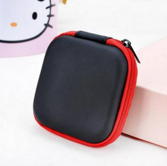 Durable EVA Zipper Data Cable & Earphone Storage Bag
