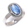 Natural Blue Kyanite Gemstone Handmade 925 Solid Silver Jewelry Ring Size 7 I7S33