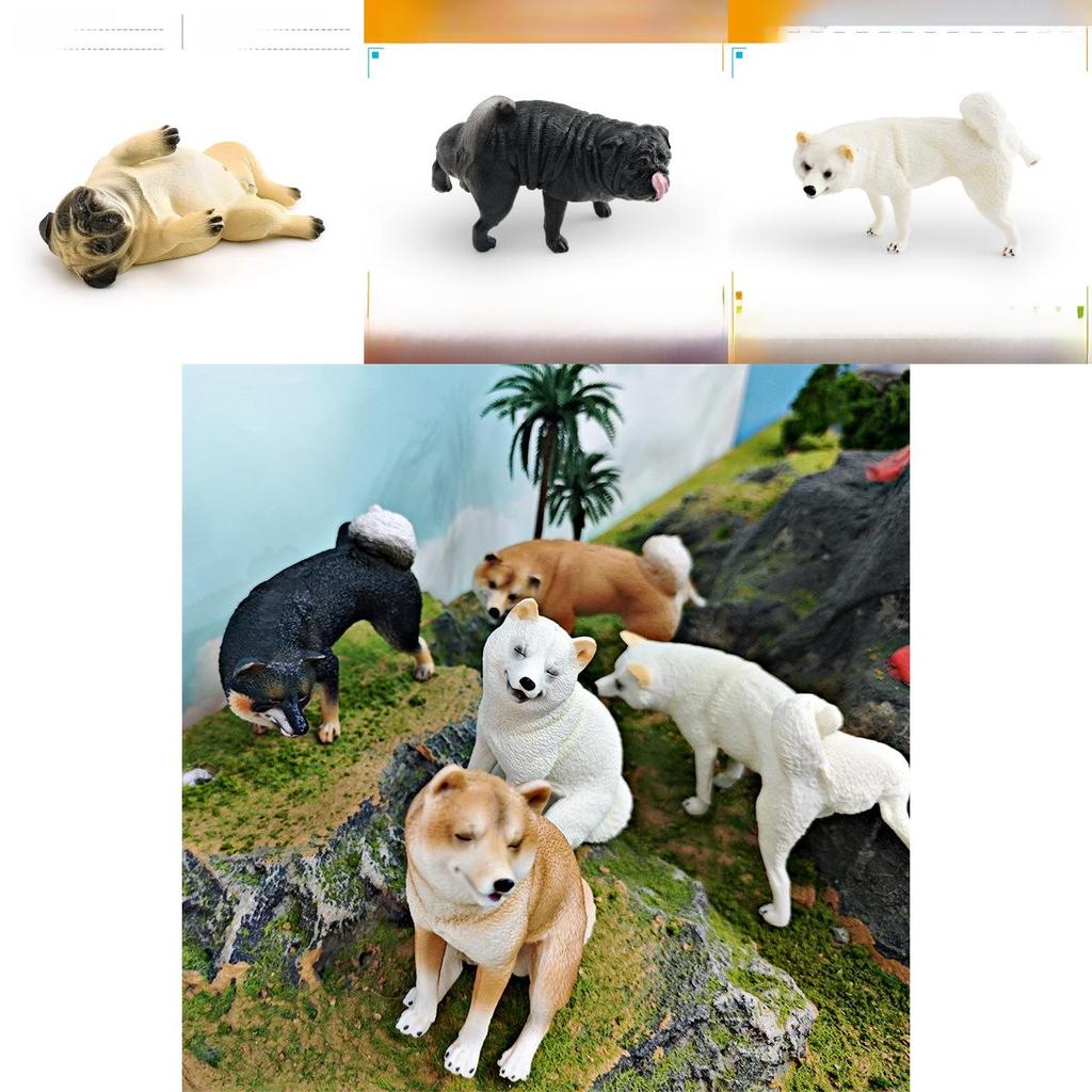Pvc Realistic Shiba Inu Puppy Figure For Childrens Cognitive Play Animal Decor