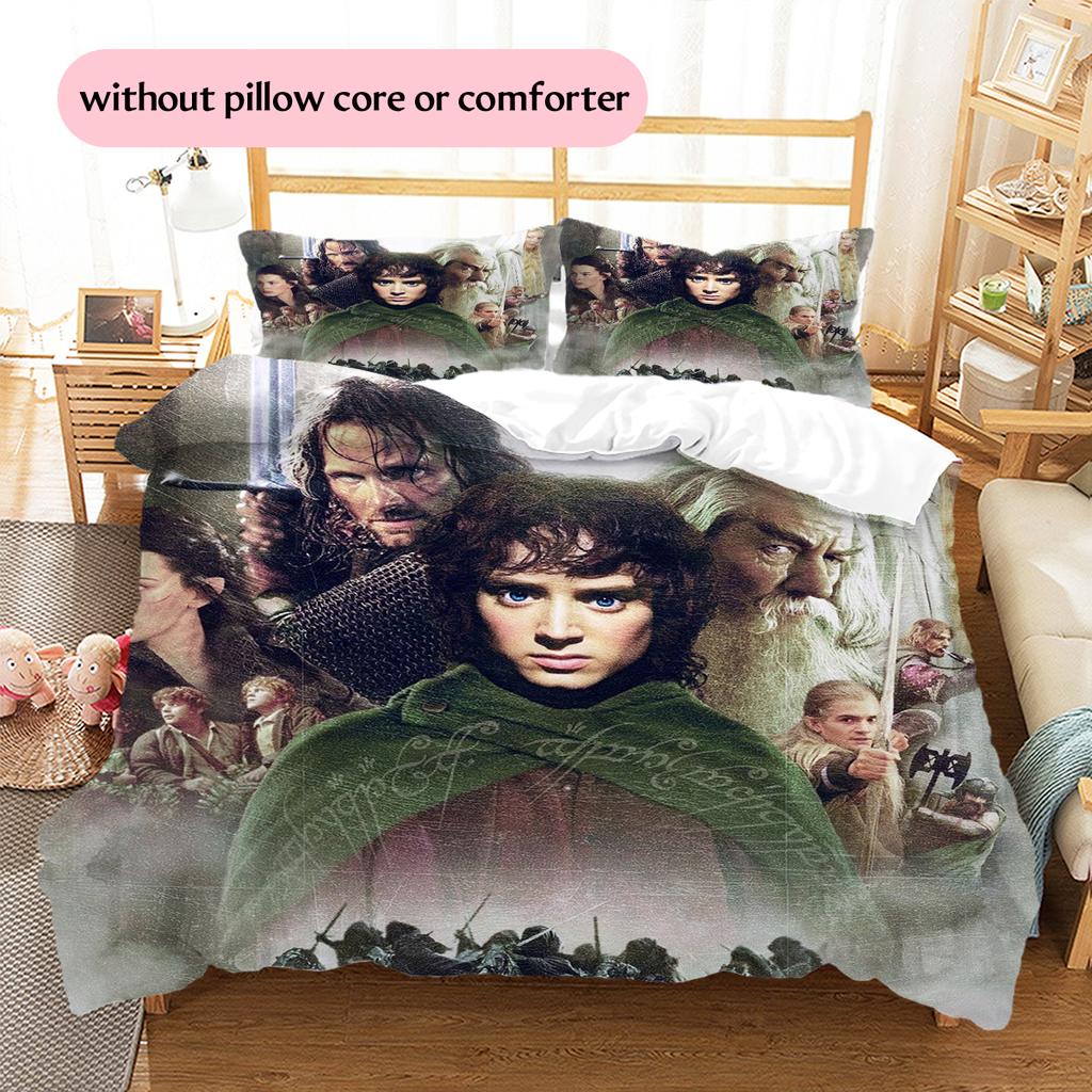 Lord of the Rings Magic Bedding Set Duvet Cover Pillowcase No Filler, Soft Home Bedroom Decor, Perfect Gift for Fans.chl