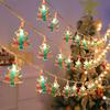 1.5M 10Led Christmas Light String Snowman Santa Cluas Xmas Tree Lamp String Hanging Ornaments Pendants Merry Christmas Decor