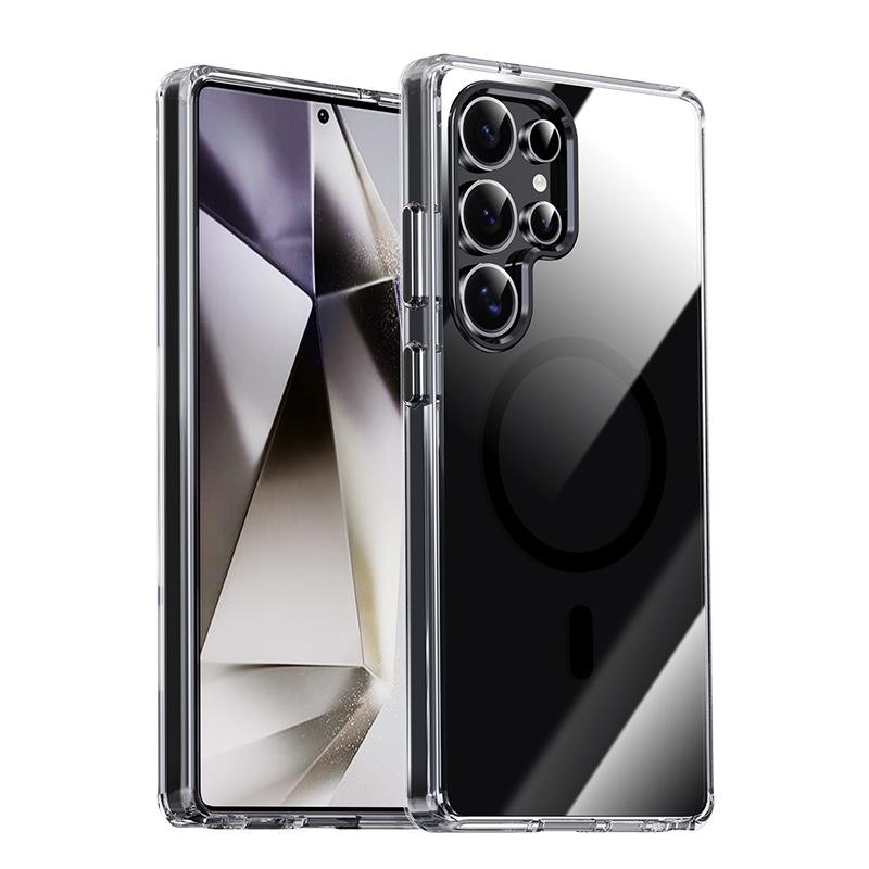 

Suitable for Samsung S25 Ultra Mobile Phone Case Transparent Anti-fall Samsung25plus Magnetic Protective Case S25 S25