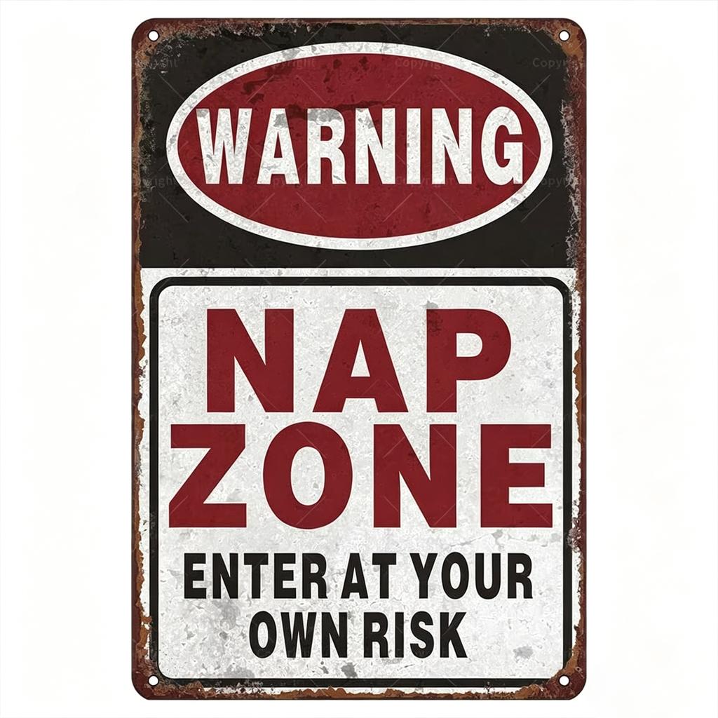 Funny Warning Fart Zone Slogan Metal Sign Retro Vintage Humorous Wall Plate For Basement Pub Garage Indoor Wall Decoration
