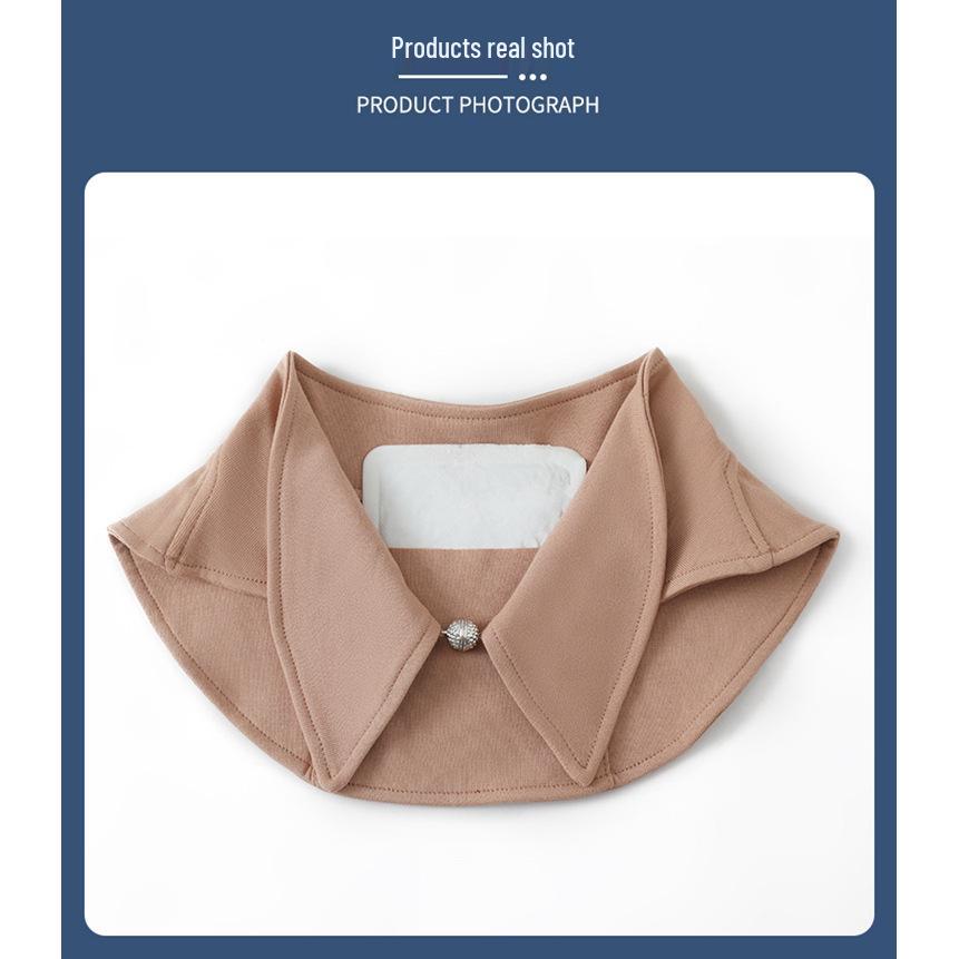 Versatile Women's Modal Dickey Collar for Neck Protection and Warmth in Air-Conditioned Rooms