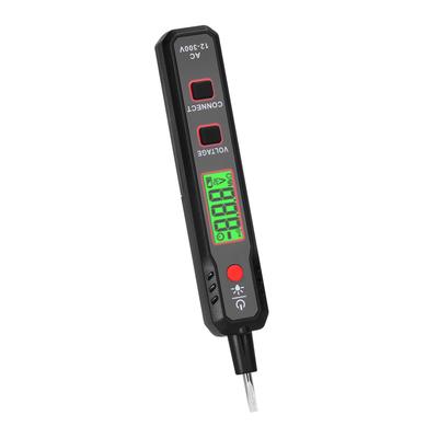 Penna per test elettrico con display LCD Tester di tensione AC12-300V Punto di interruzione del cavo del rilevatore di filo vivo/zero