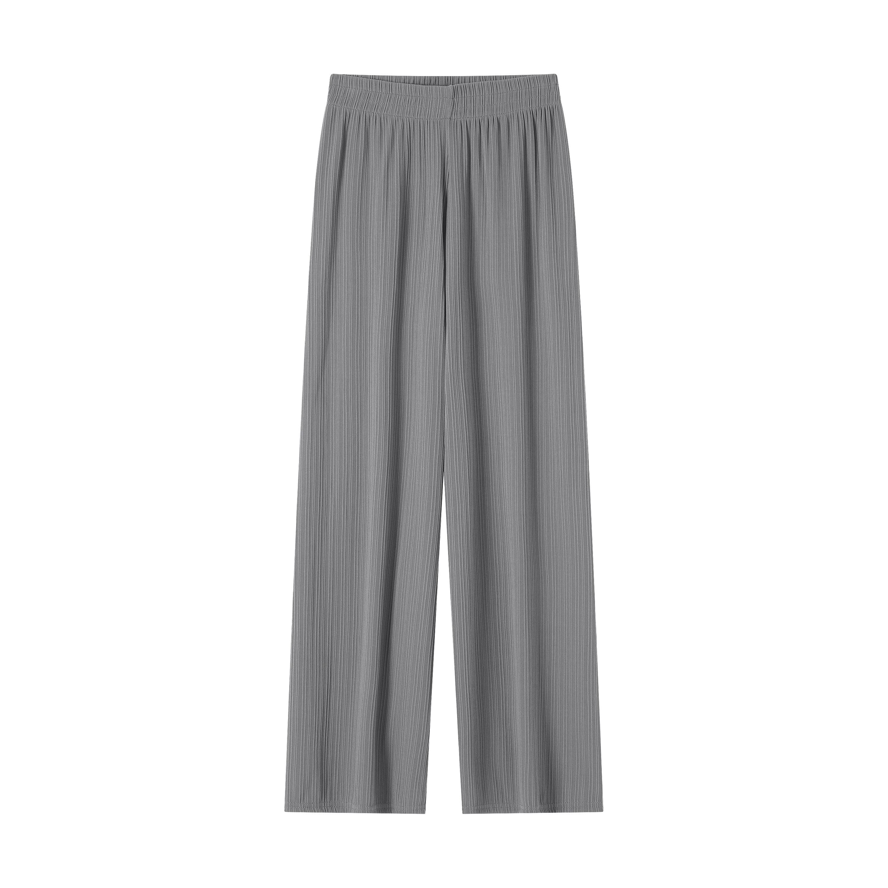 

YYFS женские модные повседневные летние весенние однотонные брюки с высокой талией и принтом, брюки и капри XXL серый