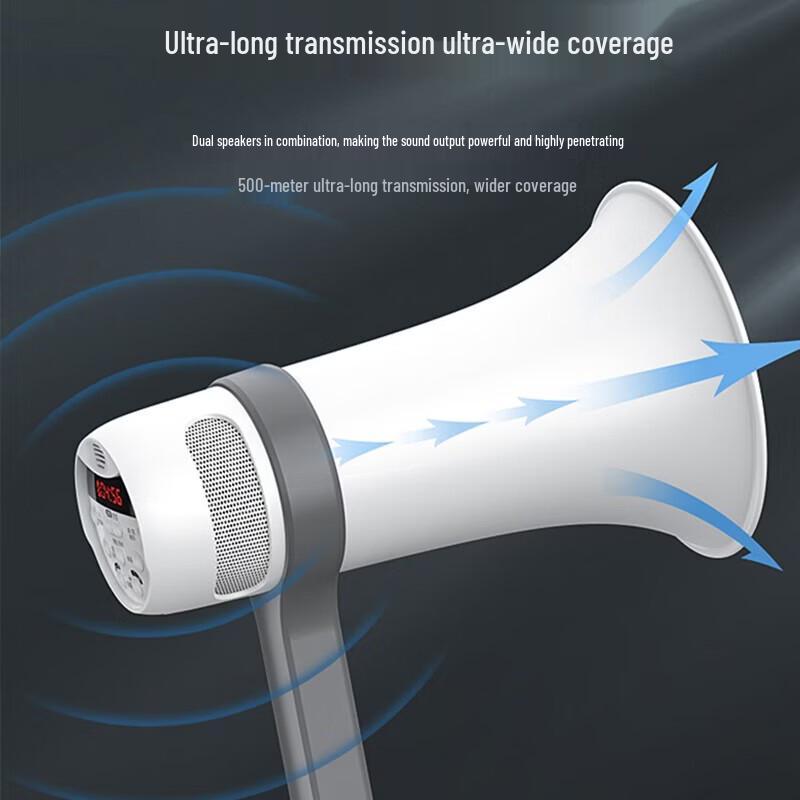 Suoai S800 Dual Speaker Portable Rechargeable Megaphone Amplifier CN plug (adapter included) (CN version)
