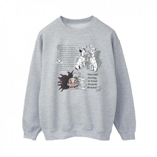 Disney Womens/Ladies 101 Dalmatians Miserable Darling Sweatshirt