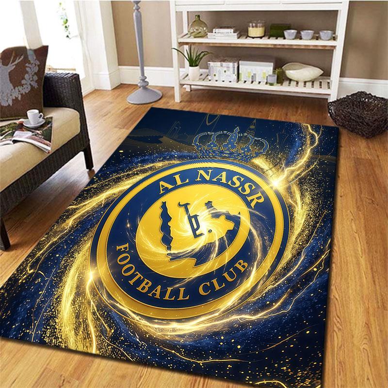 Al-Nassr FC Carpet Rug for Living Room Bedroom Home Sofa Decoration,Kids play Non-slip Floor Mat