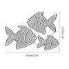Fisch Stanzformen Schablonen Kohlenstoffstahl Stanzschablonen für Kartenherstellung Fotoalbum Scrapbooking Verzierungen