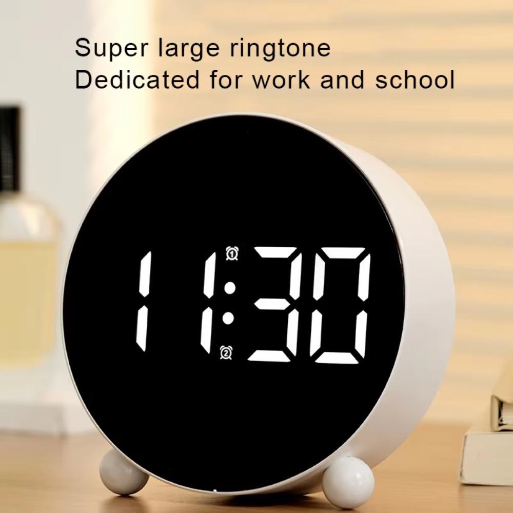 Big Digital Digital Alarm Clock 2 Sets Alarm Smart Alarm Clock Home Decoration LED Clock  Student