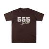 T-shirt Unisex con Stampa di Lettere in Schiuma Hip Hop Euro-Americano: Scollo Rotondo, Manica Corta, Design alla Moda