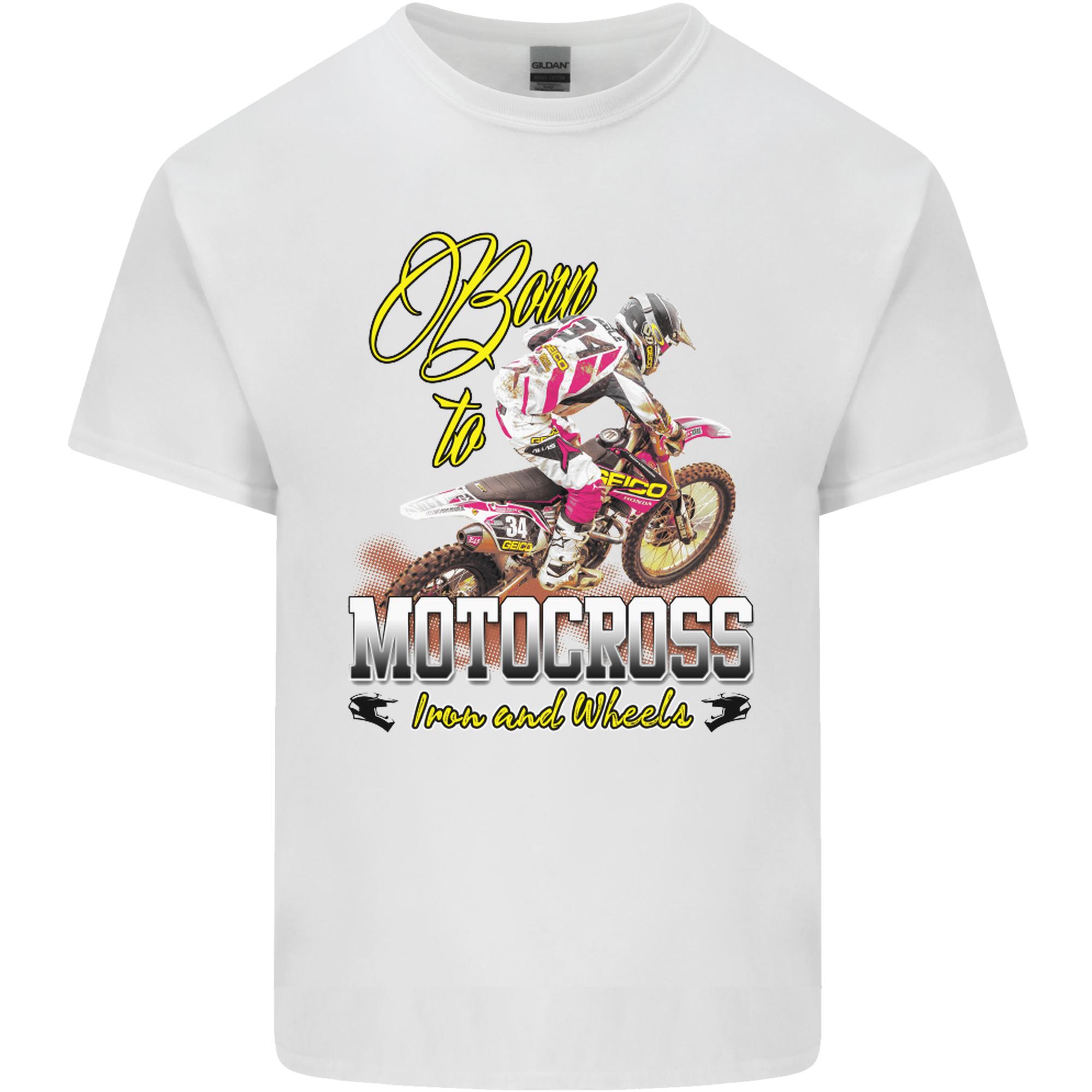 Born to Motocross Dirt Bike Unisexs Light Cotton TShirt S