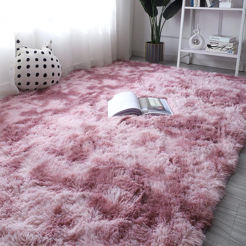 White Fluffy Carpet Plush Carpets Living Room Decoration Thicken Bedroom Bedside Mats Non-Slip Children'S Room Soft Large Rugs