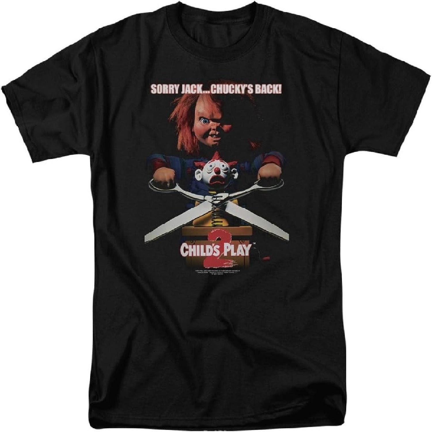 A&E Designs Childs Play T-Shirt Movie Poster Black Tee XXXXXL чёрный