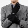 Arctic Velvet Knitted Gloves Warm Men Winter Plush Thick Anti Pilling Wool Touch Screen Gloves Anti Slip Windproof Mittens