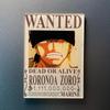 Kreativní magnet s plakátem Wanted z One Piece - Anime Kreslená Dekorace na ledničku & Samolepka na vzkazy