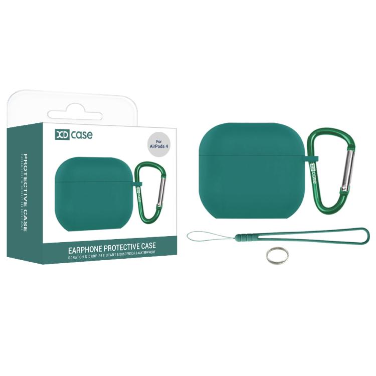 

For AirPods 4 XDcase 2.5mm Thick Silicone Earbud Protective Case with Hook For AirPods 4