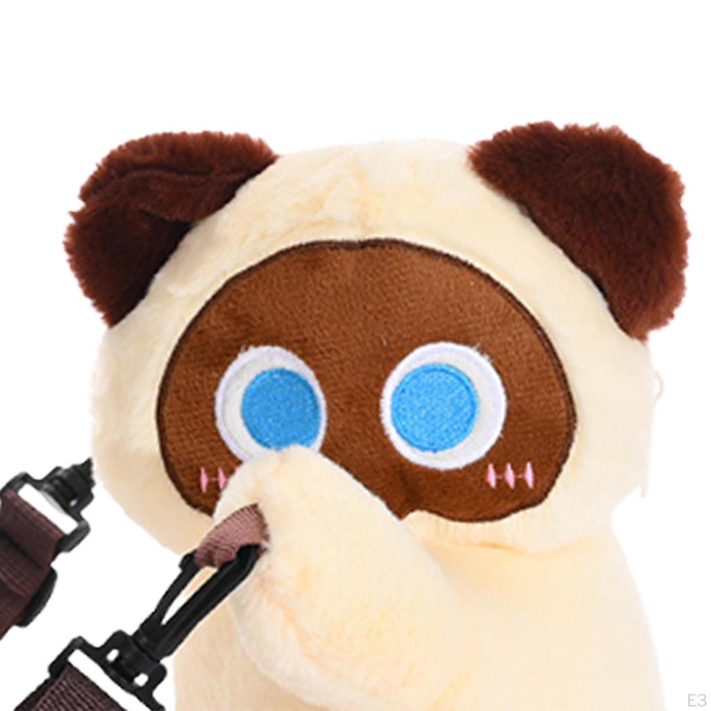 Cat Shaped Crossbody Bag Creative Shoulder for Travel Birthday Gift Shopping